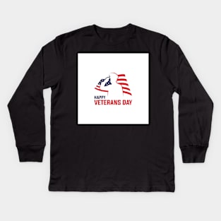 Happy Veterans Day Kids Long Sleeve T-Shirt